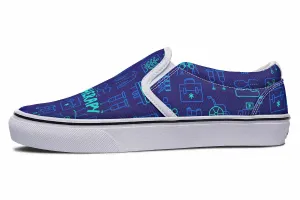Physiotherapy Pattern Slip-On Shoes