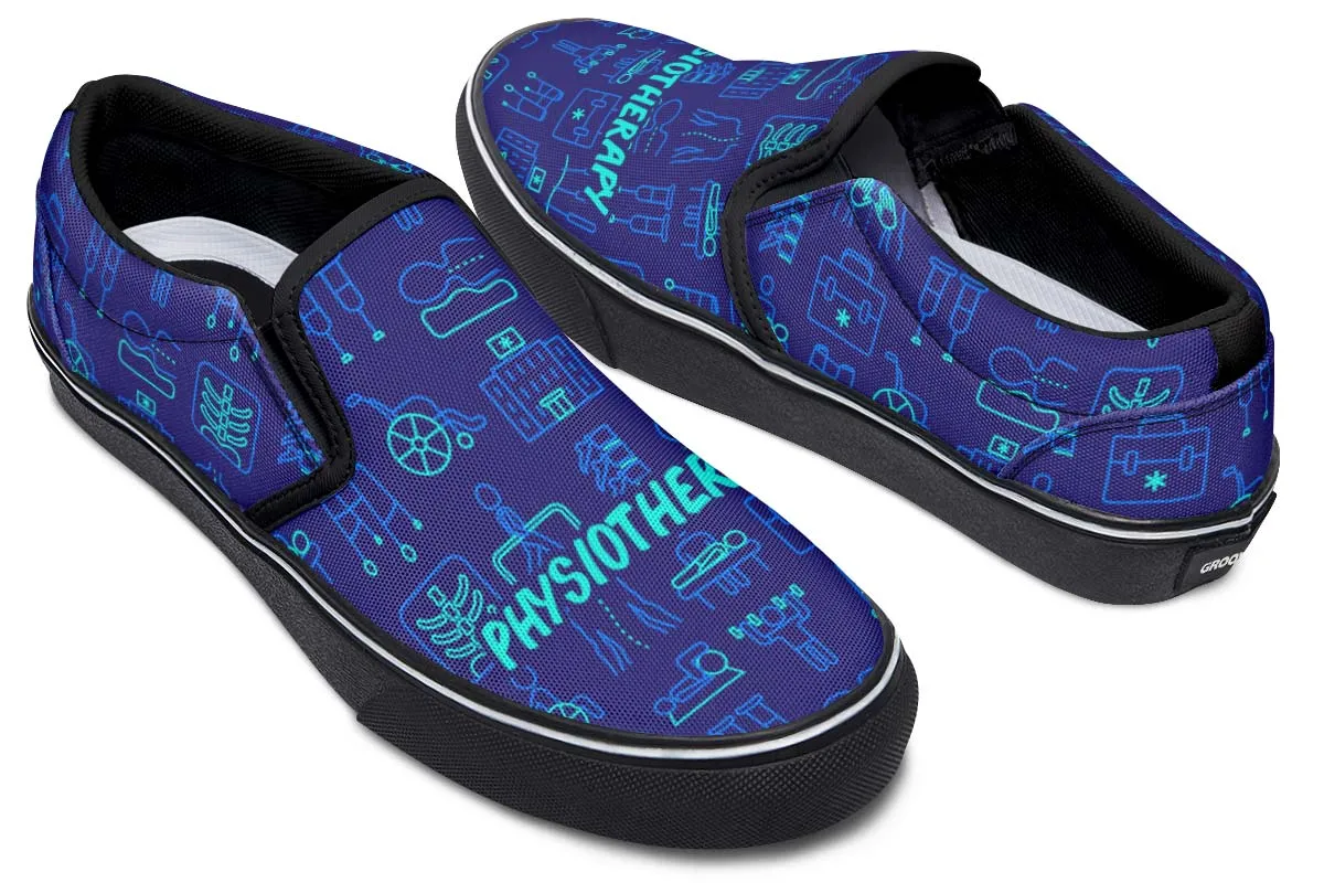 Physiotherapy Pattern Slip-On Shoes