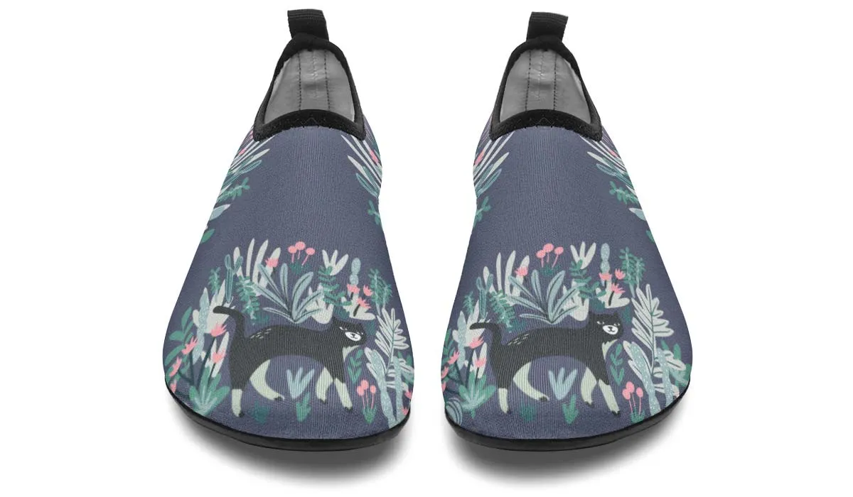 Plants Cats Aqua Barefoot Shoes