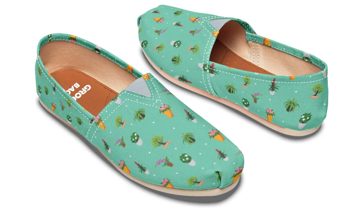Potted Plant Pattern Casual Shoes