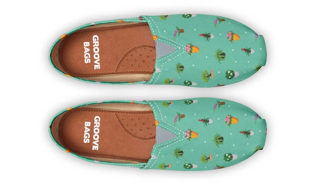 Potted Plant Pattern Casual Shoes