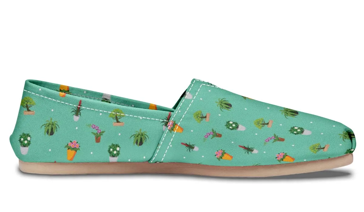 Potted Plant Pattern Casual Shoes