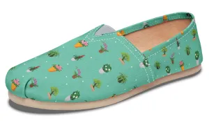 Potted Plant Pattern Casual Shoes