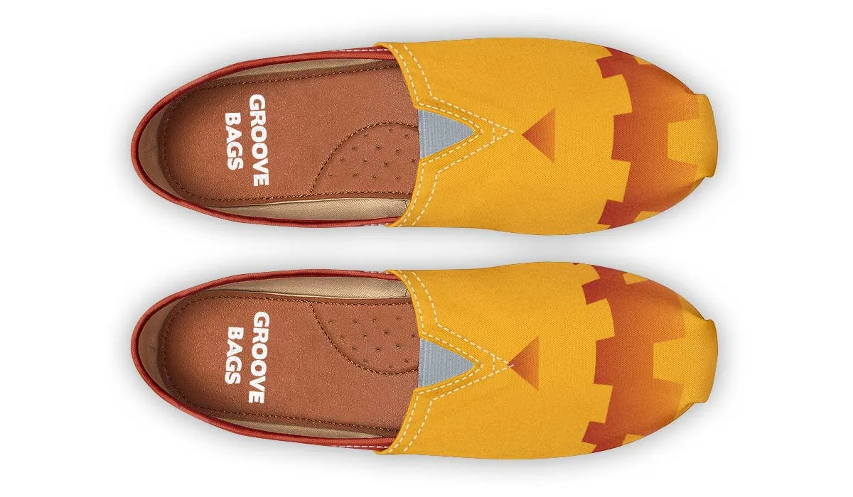 Pumpkin Face Casual Shoes