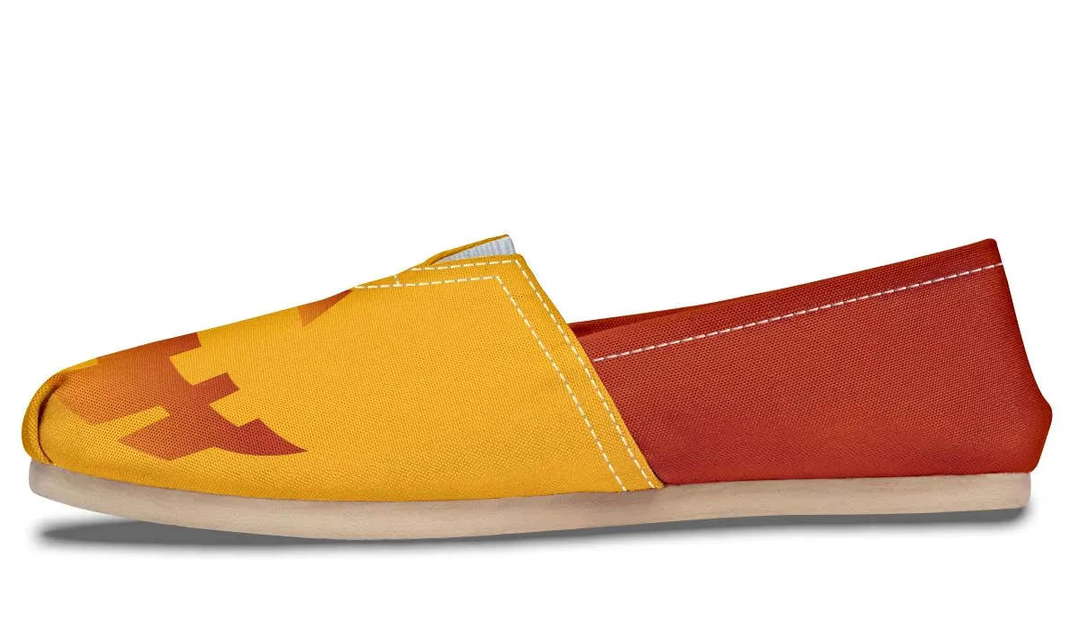 Pumpkin Face Casual Shoes