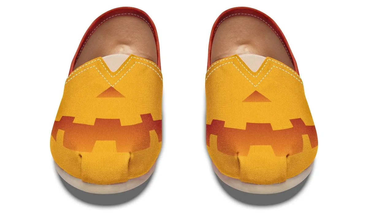 Pumpkin Face Casual Shoes