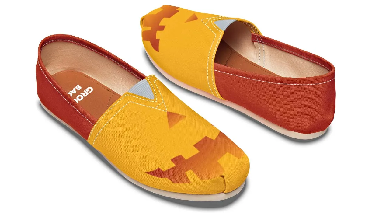 Pumpkin Face Casual Shoes