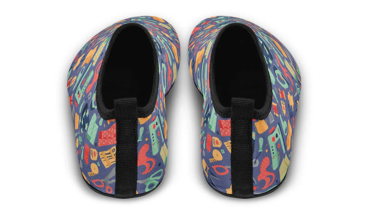 Quilting Pattern Aqua Barefoot Shoes