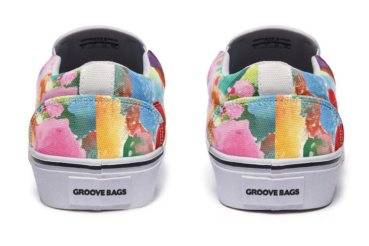 Rainbow Art Teacher Slip-On Shoes