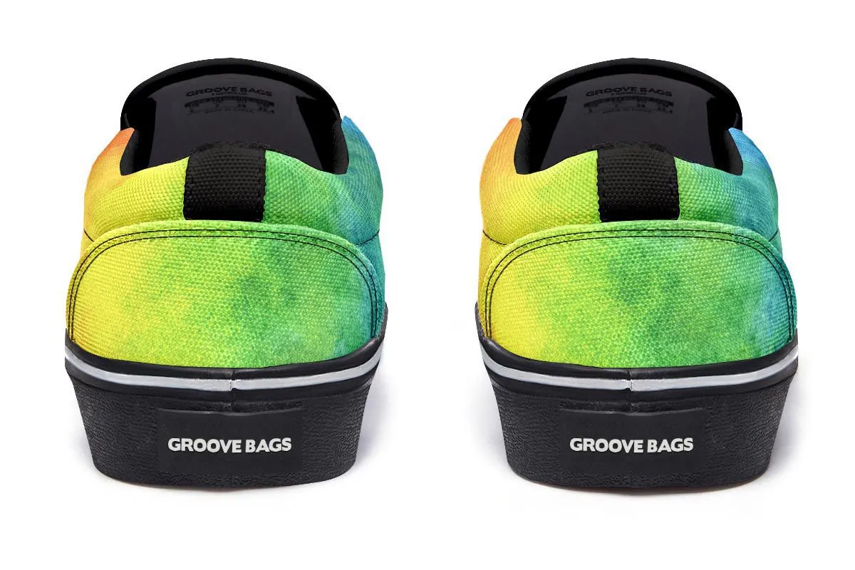 Rainbow Beagle Slip-On Shoes
