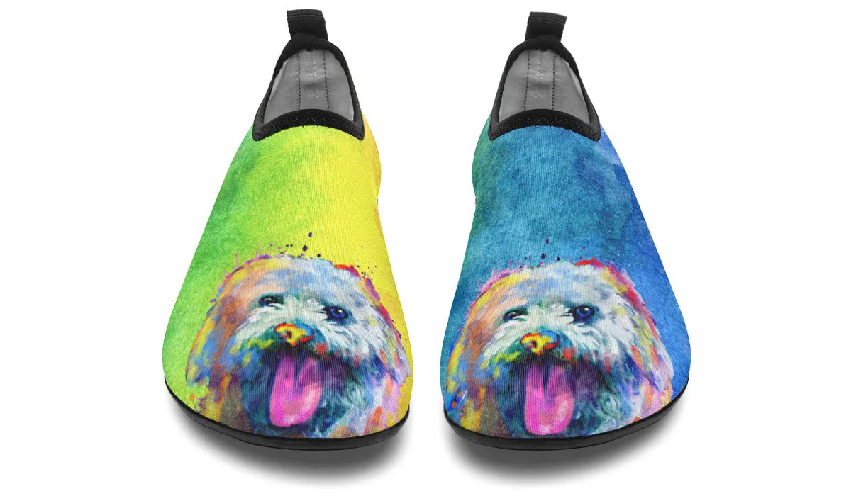 Rainbow Bishon Aqua Barefoot Shoes