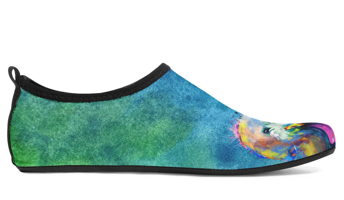 Rainbow Bishon Aqua Barefoot Shoes