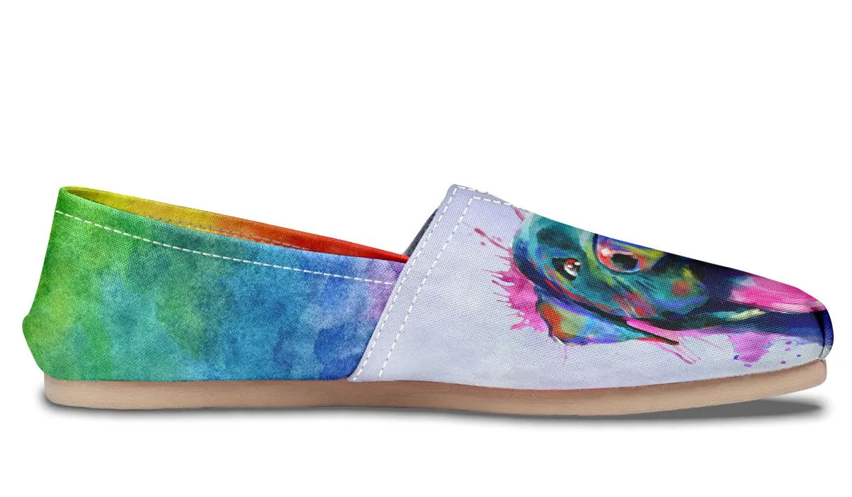 Rainbow Black Lab Casual Shoes