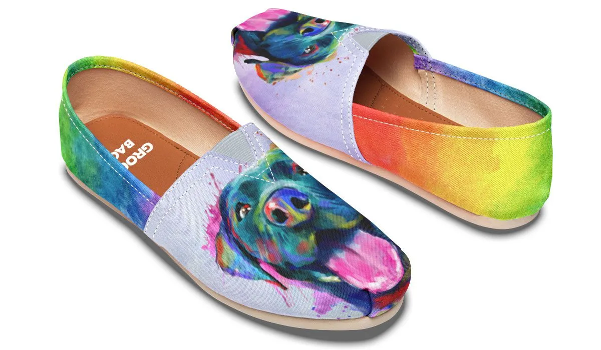 Rainbow Black Lab Casual Shoes