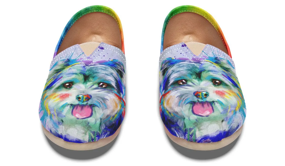Rainbow Yorkie Casual Shoes