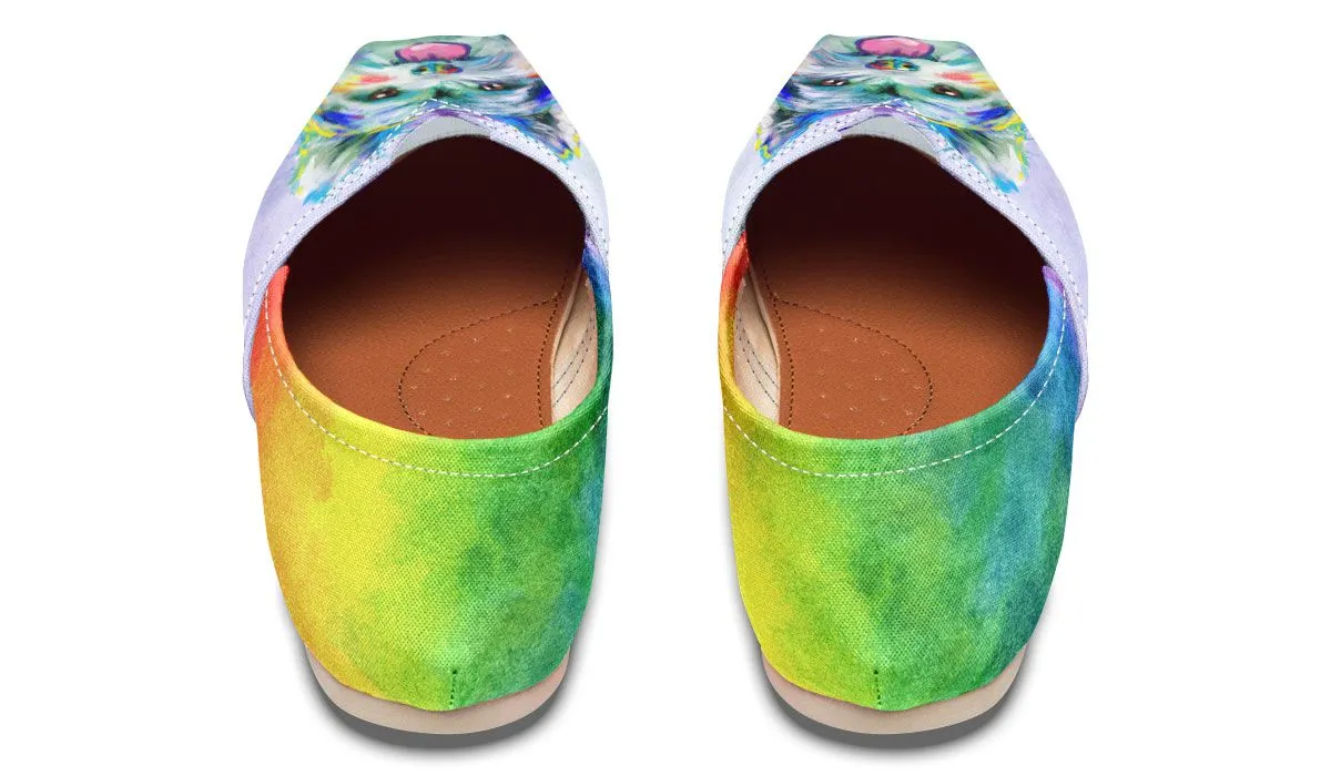 Rainbow Yorkie Casual Shoes