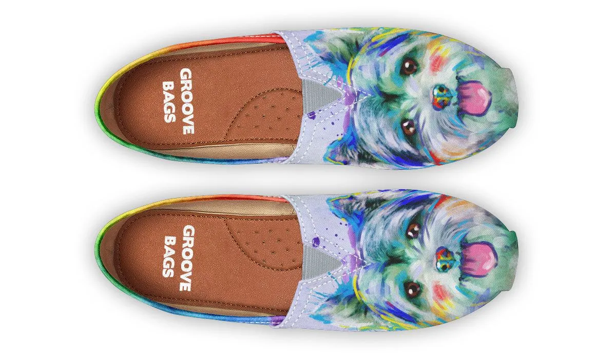 Rainbow Yorkie Casual Shoes