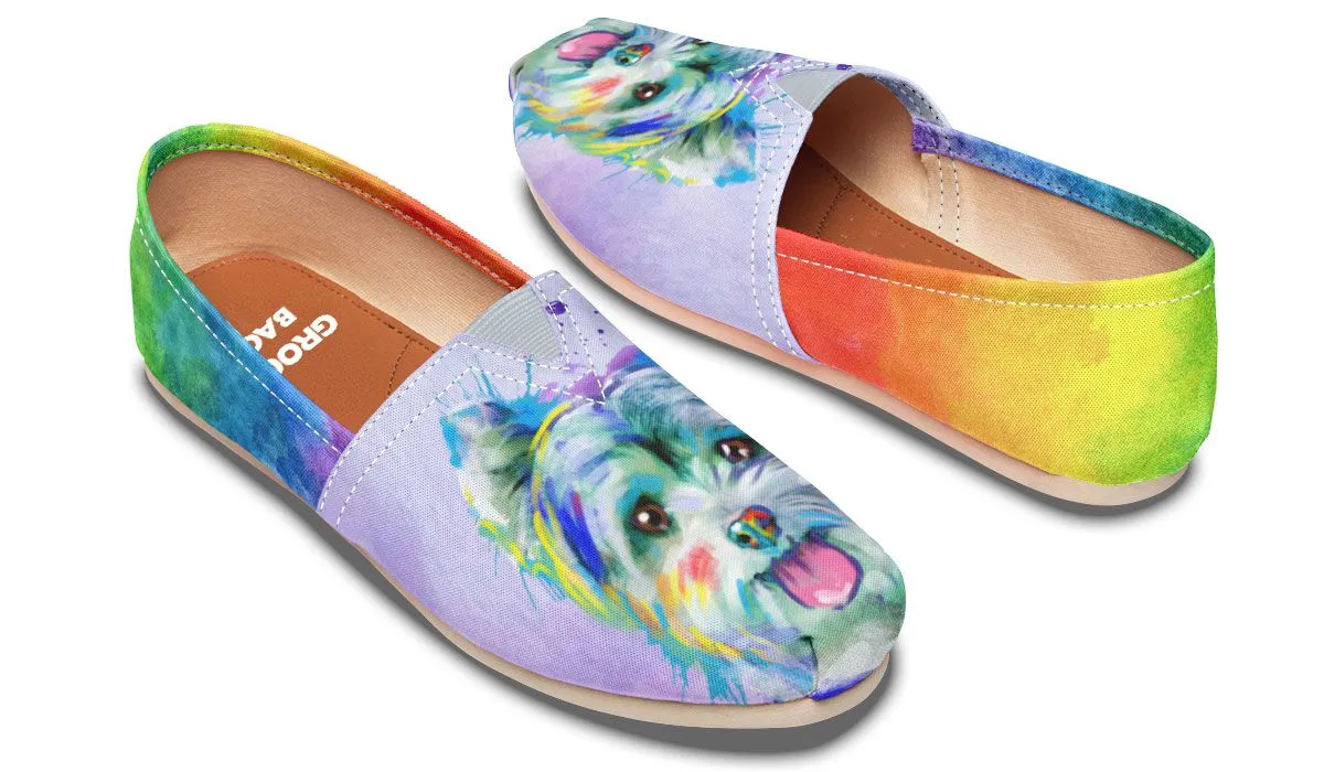 Rainbow Yorkie Casual Shoes