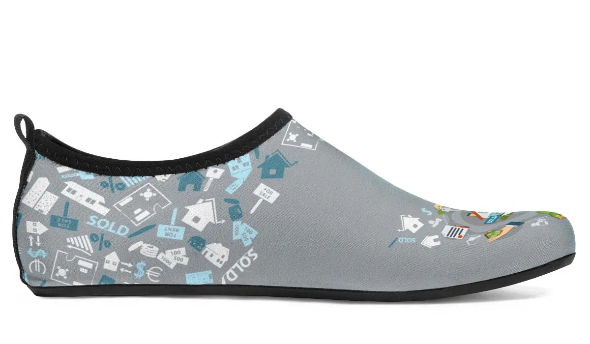 Real Estate Sold Aqua Barefoot Shoes