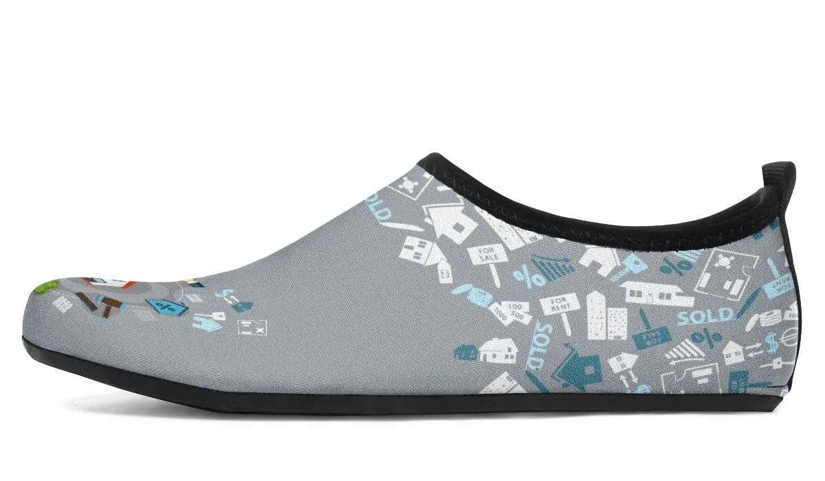 Real Estate Sold Aqua Barefoot Shoes