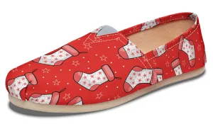 Red Stockings Casual Shoes