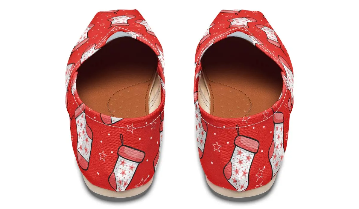 Red Stockings Casual Shoes