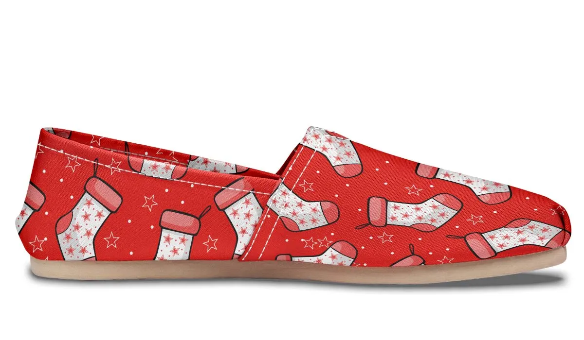 Red Stockings Casual Shoes