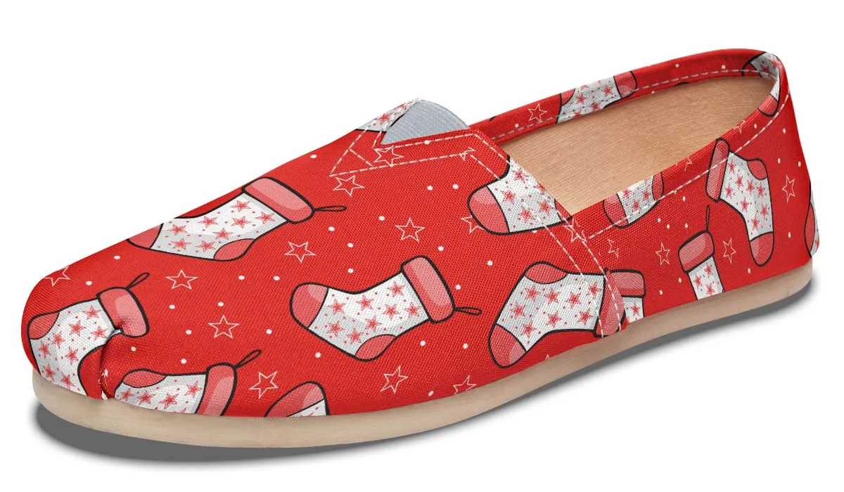 Red Stockings Casual Shoes
