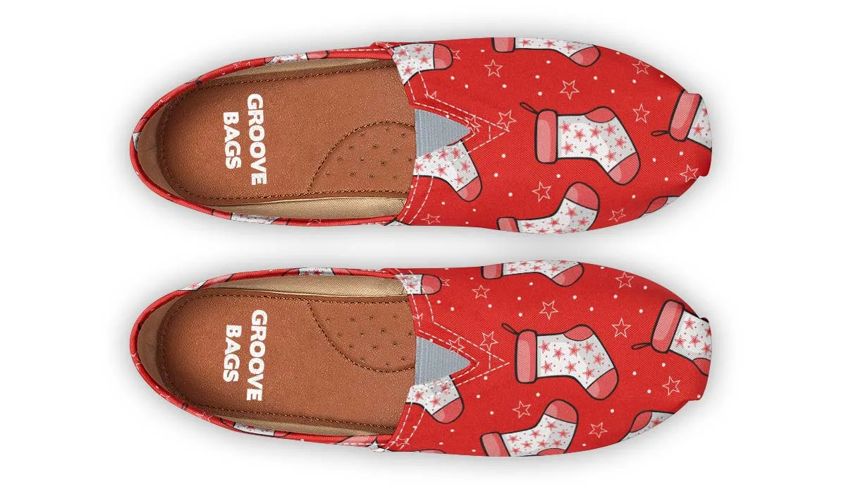 Red Stockings Casual Shoes