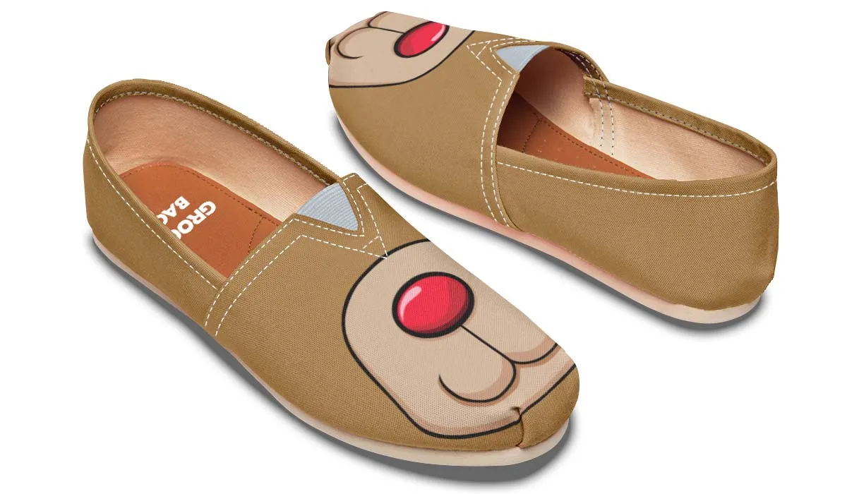 Reindeer Face Casual Shoes