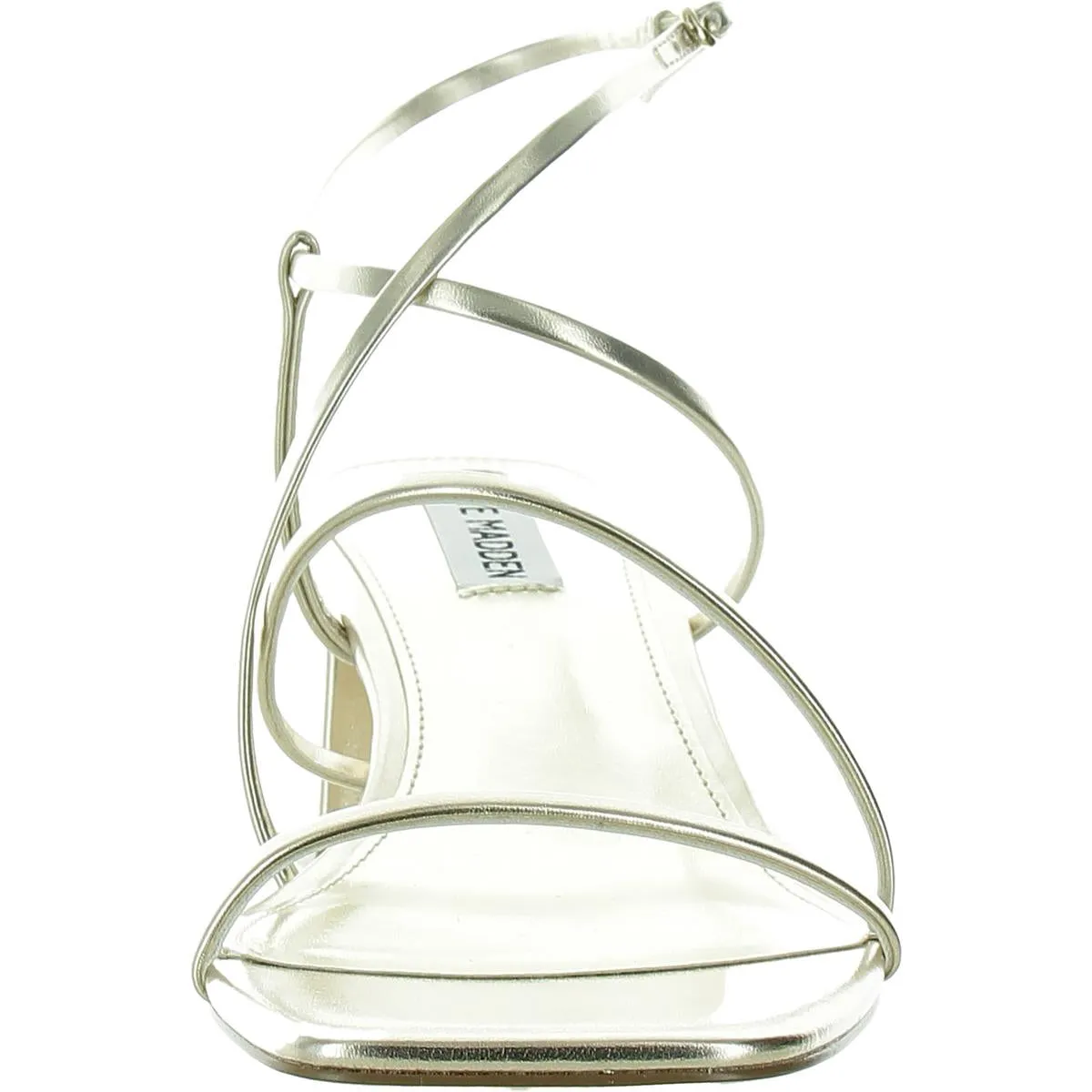 REMMI Womens Strappy Faux Leather Ankle Strap