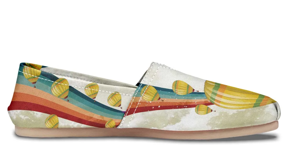 Retro Hot Air Balloon Casual Shoes