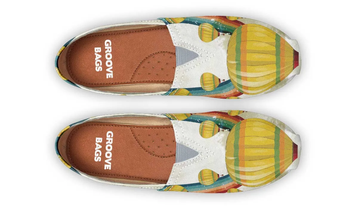 Retro Hot Air Balloon Casual Shoes