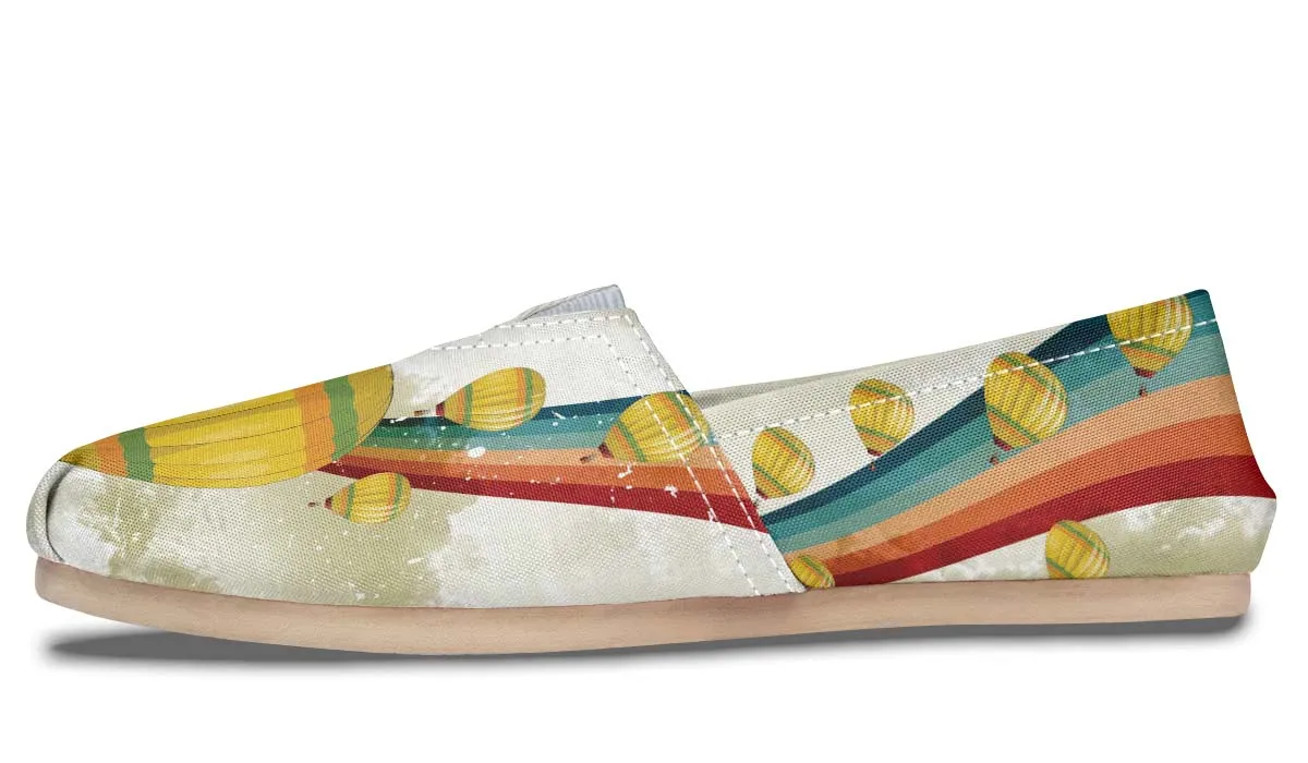 Retro Hot Air Balloon Casual Shoes