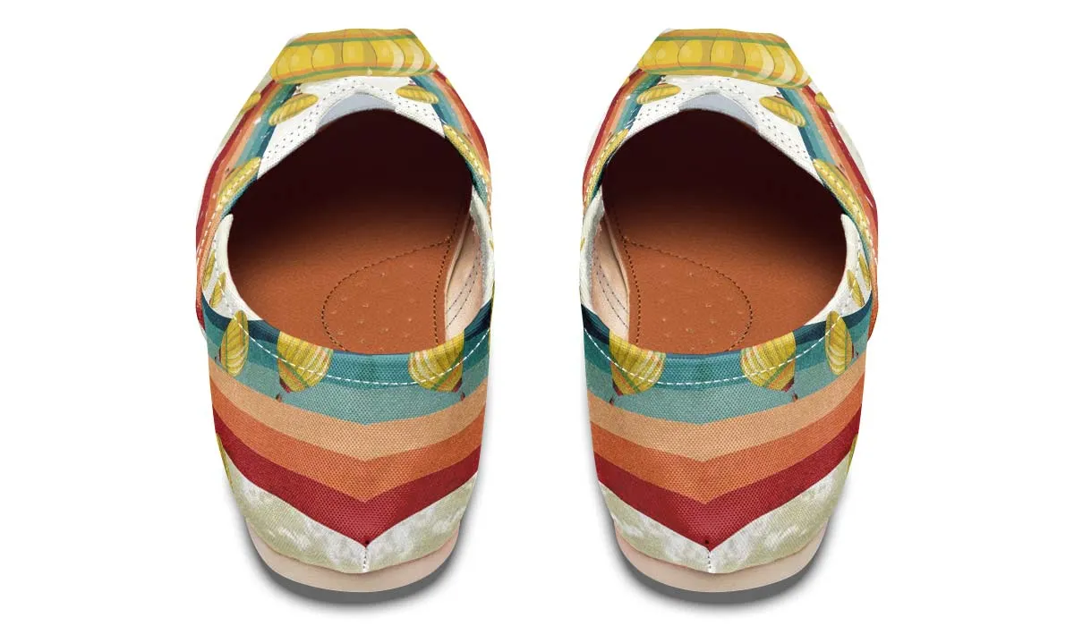 Retro Hot Air Balloon Casual Shoes
