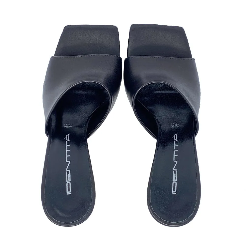 ROSE BLACK LEATHER