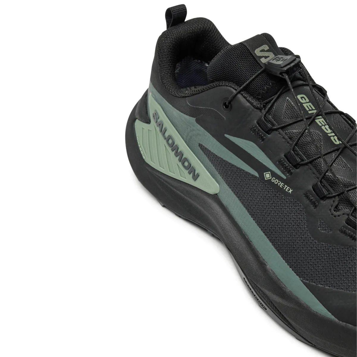 Salomon Men's Genesis Gore-Tex Black/Agave Green/Urban Chic