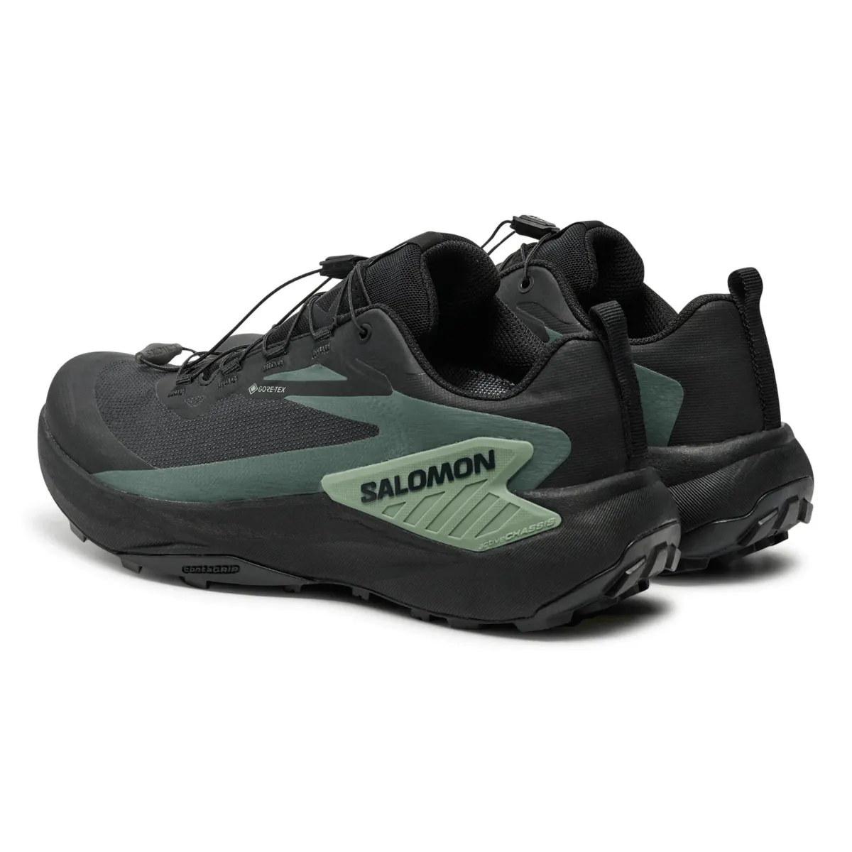 Salomon Men's Genesis Gore-Tex Black/Agave Green/Urban Chic