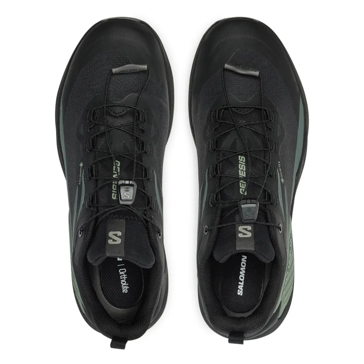 Salomon Men's Genesis Gore-Tex Black/Agave Green/Urban Chic