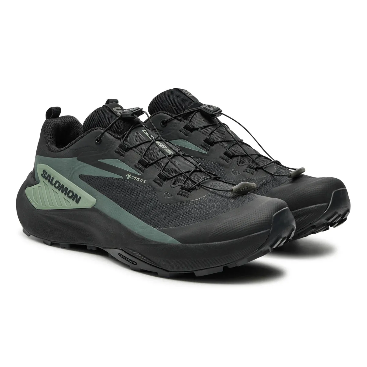 Salomon Men's Genesis Gore-Tex Black/Agave Green/Urban Chic