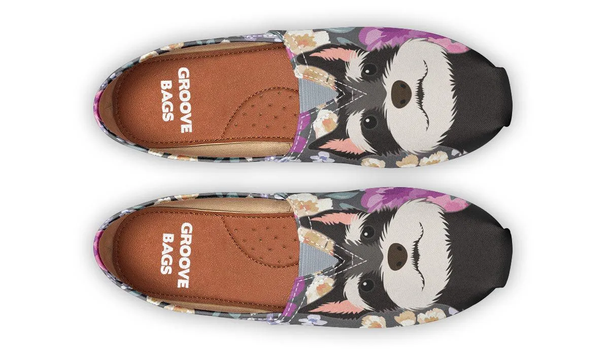 Schnauzer Dog Portrait Casual Shoes