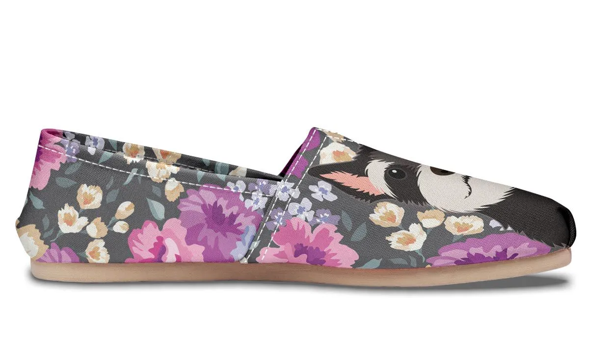 Schnauzer Dog Portrait Casual Shoes