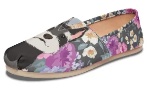Schnauzer Dog Portrait Casual Shoes