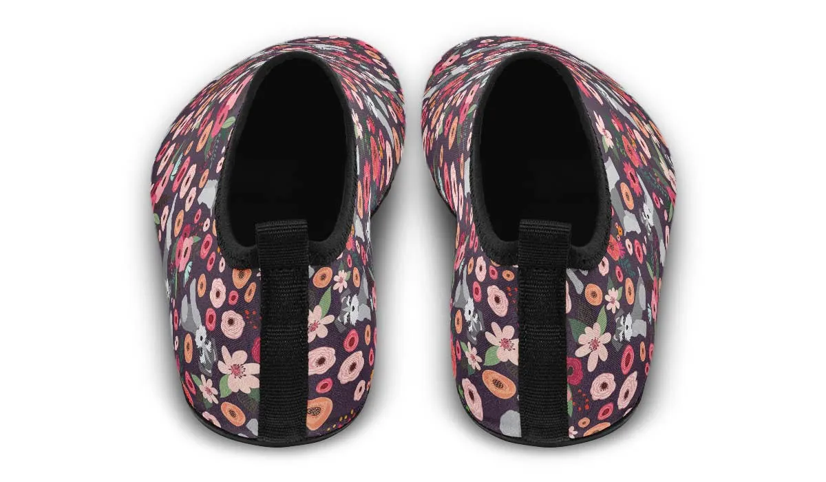 Schnauzer Flower Aqua Barefoot Shoes