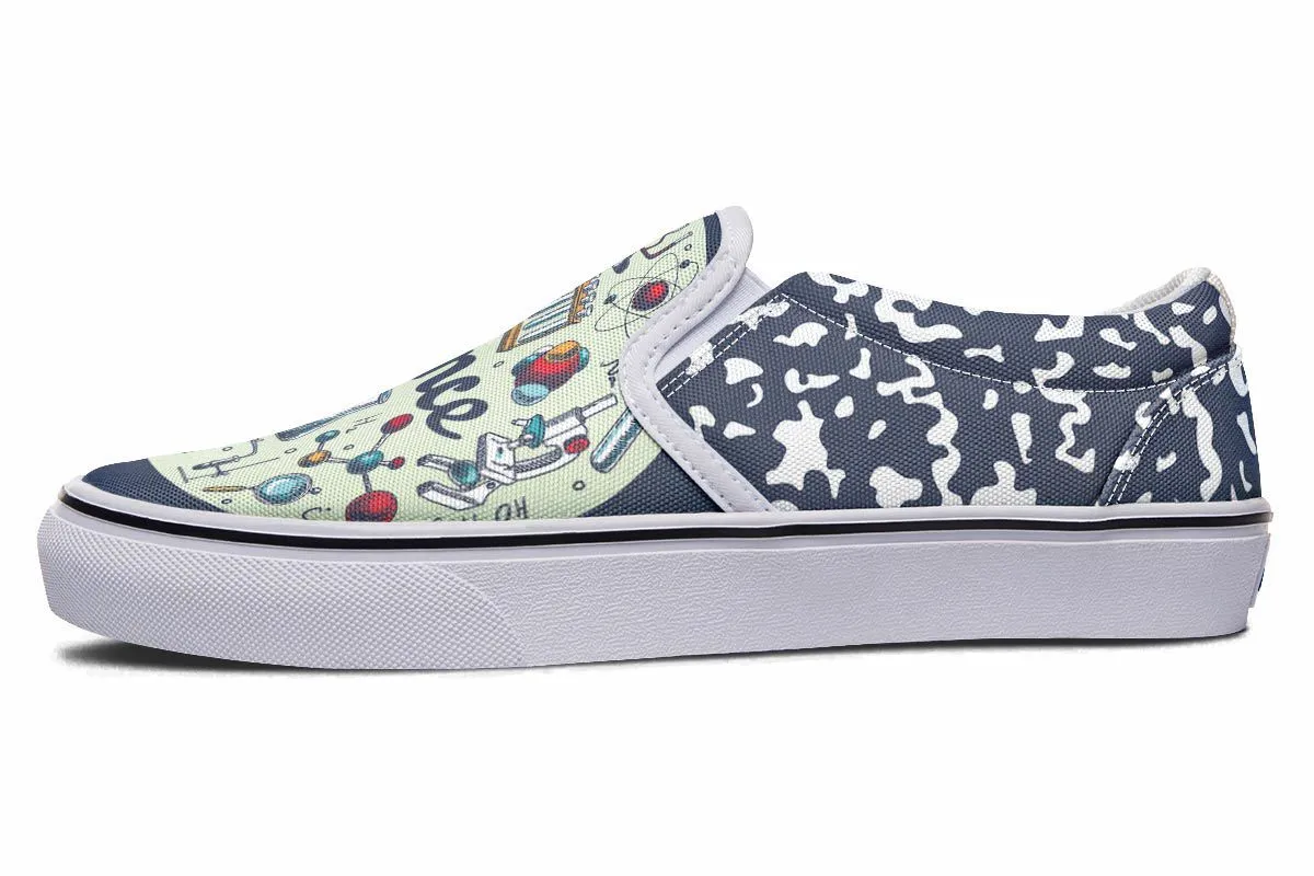 Science Composition Slip-On Shoes