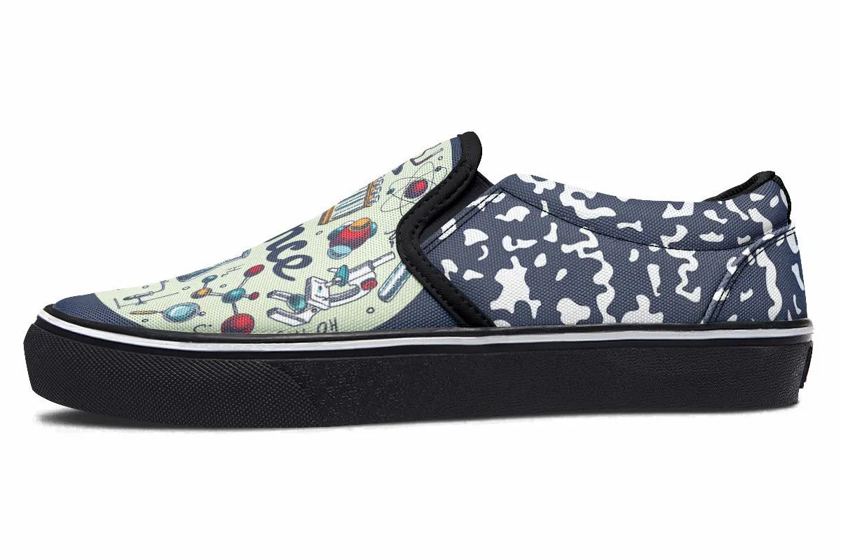 Science Composition Slip-On Shoes