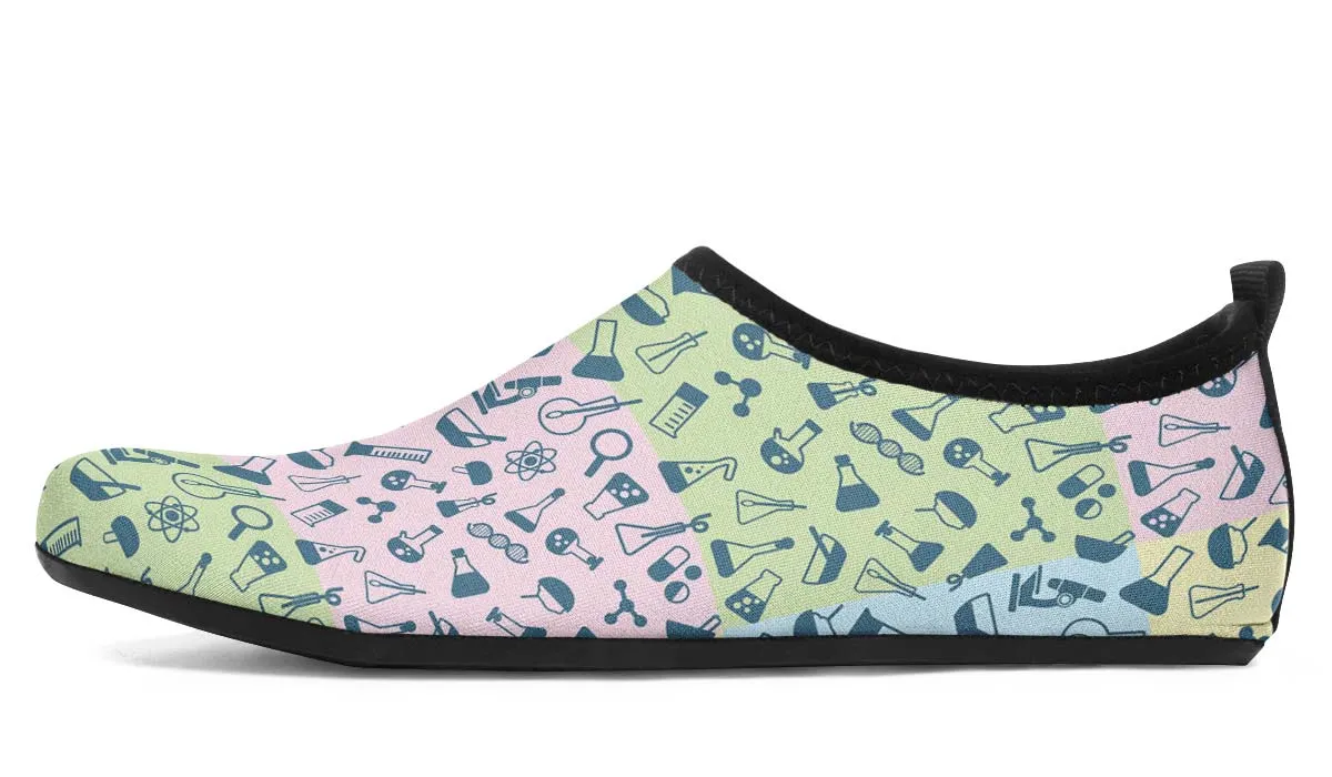 Science Symbols Aqua Barefoot Shoes