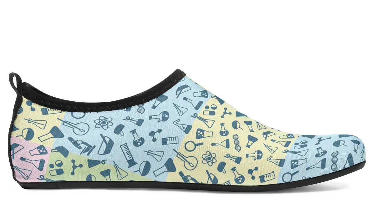 Science Symbols Aqua Barefoot Shoes