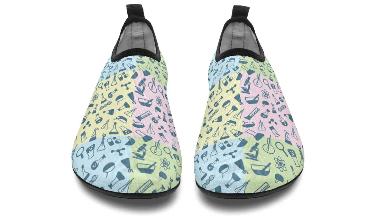 Science Symbols Aqua Barefoot Shoes