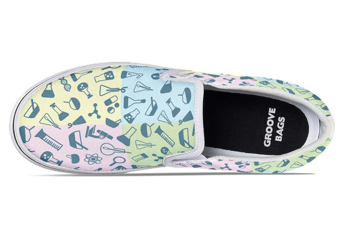 Science Symbols Slip-On Shoes